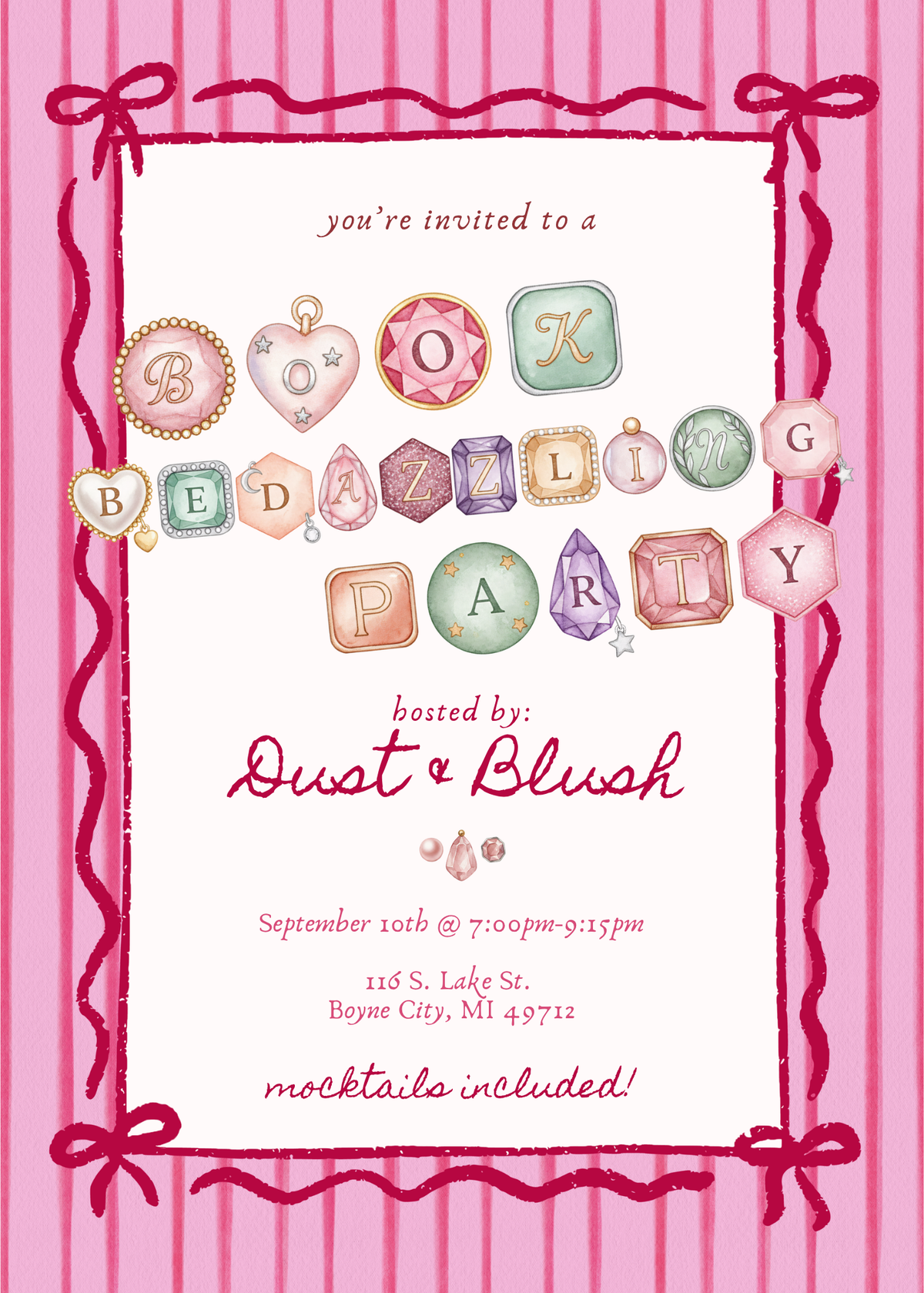 BOOK BEDAZZLING PAJAMA PARTY hosted by Dust & Blush Bookshop